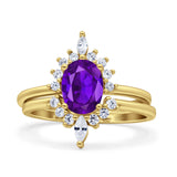 Two Piece Oval Curved Contour Silver Ring