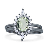 Two Piece Oval Curved Contour Silver Ring