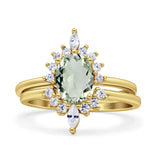 Two Piece Oval Curved Contour Silver Ring