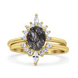 Two Piece Oval Curved Contour Silver Ring