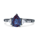 Pear Teardrop Vintage Style Ring