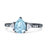 Pear Teardrop Vintage Style Ring