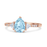 Pear Teardrop Vintage Style Ring