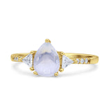 Pear Teardrop Vintage Style Ring