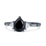 Pear Teardrop Vintage Style Ring