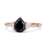 Pear Teardrop Vintage Style Ring