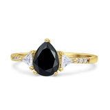 Pear Teardrop Vintage Style Ring