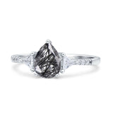 Pear Teardrop Vintage Style Ring