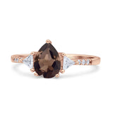 Pear Teardrop Vintage Style Ring