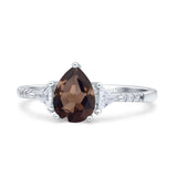Pear Teardrop Vintage Style Ring