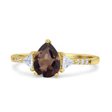 Pear Teardrop Vintage Style Ring