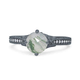 Art Deco Round Vintage Style Ring