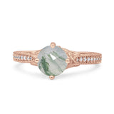 Art Deco Round Vintage Style Ring