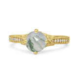 Art Deco Round Vintage Style Ring