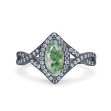 Art Deco Marquise Split Shank Ring