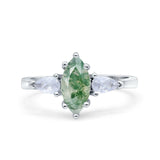 Three Stone Marquise Pear Trellis Ring