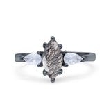 Three Stone Marquise Pear Trellis Ring