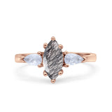 Three Stone Marquise Pear Trellis Ring