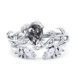 Teardrop Pear Leaf Style Ring