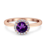 Art Deco Round Halo Vintage Ring