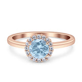 Art Deco Round Halo Vintage Ring