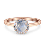 Art Deco Round Halo Vintage Ring
