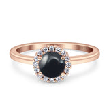 Art Deco Round Halo Vintage Ring