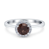 Art Deco Round Halo Vintage Ring