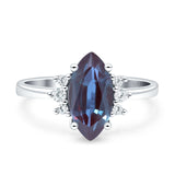 Art Deco Marquise Vintage Style Tapered Ring