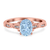 Oval Natural Stone Leaf Design Ring