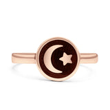 Moon & Star Ring