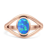 Oxidized Split Shank Oxidized Ring