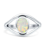 Oxidized Split Shank Oxidized Ring