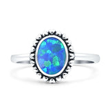 Oxidized Heart Solitaire Oxidized Ring