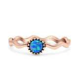 Solitaire Oxidized Ring