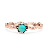 Solitaire Oxidized Ring