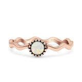 Solitaire Oxidized Ring