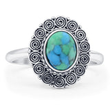 Oxidized Cocktail Ring