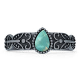 Pear Teardrop Butterfly Ring