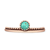 Round Turquoise Bobble Ring