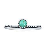 Round Turquoise Bobble Ring