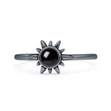 Oxidized Sun Ring