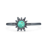 Oxidized Sun Ring