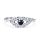 Oxidized Evil Eye Ring
