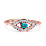 Oxidized Evil Eye Ring