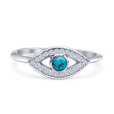 Oxidized Evil Eye Ring
