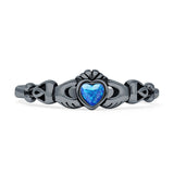Heart Celtic Claddagh Ring