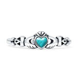 Heart Celtic Claddagh Ring