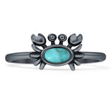 Oxidized Crab Ring