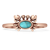 Oxidized Crab Ring